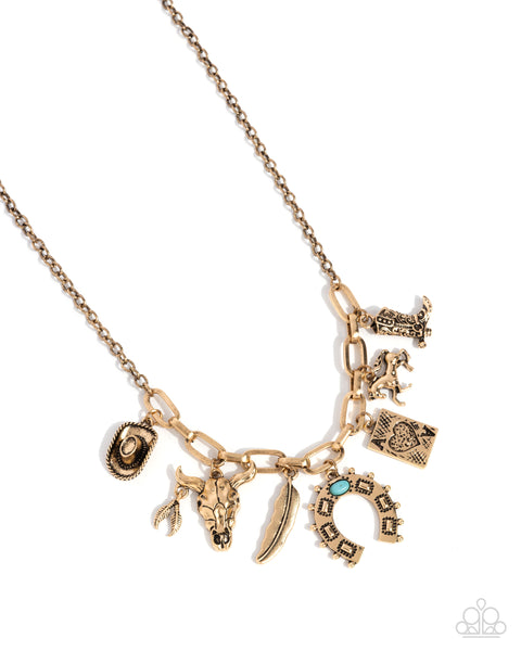 Saloon Girl Gold Necklace