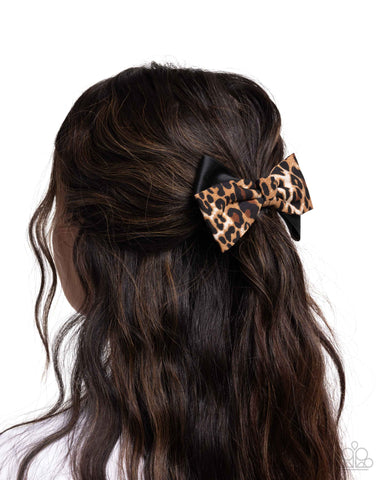 Chasing Cheetah Brown Hair Clip