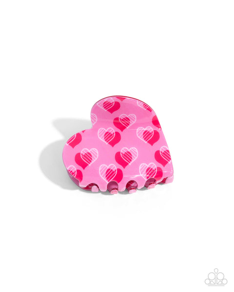 Courting Clip Pink Hair Clip