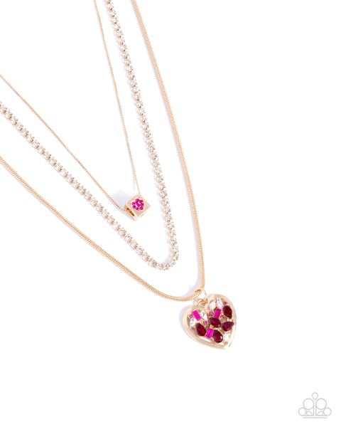 Seize the Sides Gold Necklace