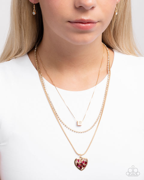 Seize the Sides Gold Necklace