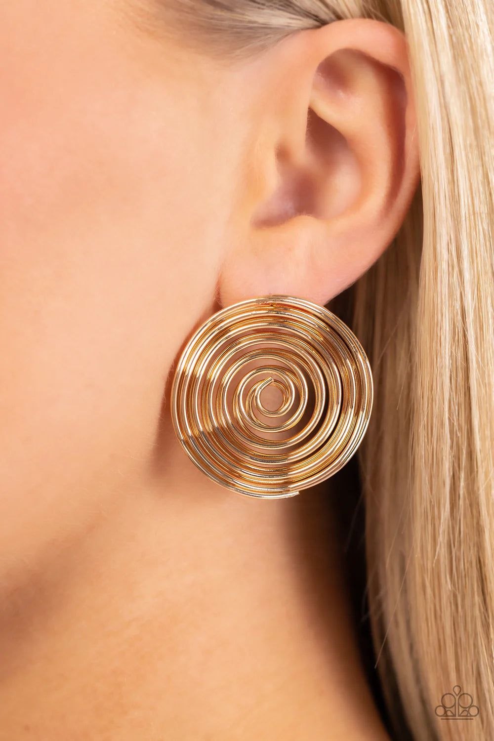 COIL Over - Gold Earrings