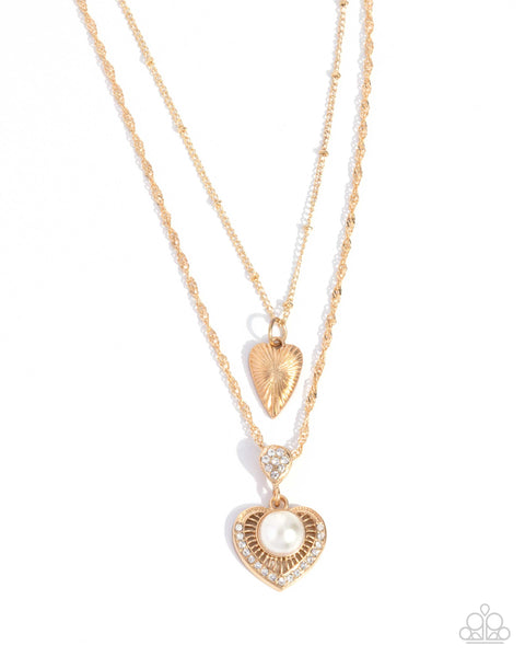 Abstract Affection Gold Necklace
