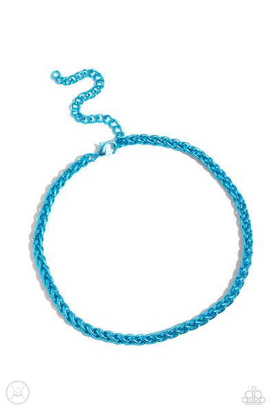 Braided Battalion - Blue Necklace