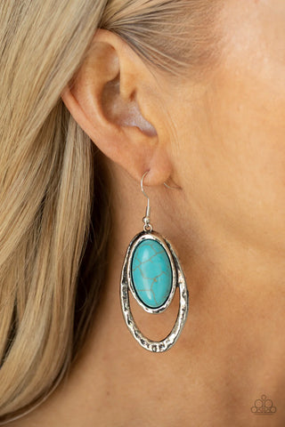 Pasture Paradise - Blue Earrings