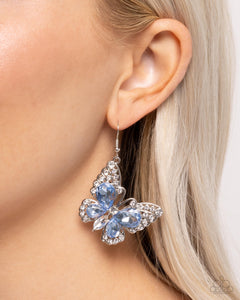 Teardrop Takeoff Blue Earrings