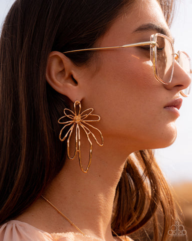 Growing Garden Gold Earrings