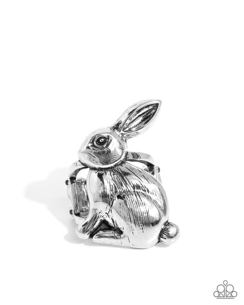 Rabbit Radiance Silver Ring