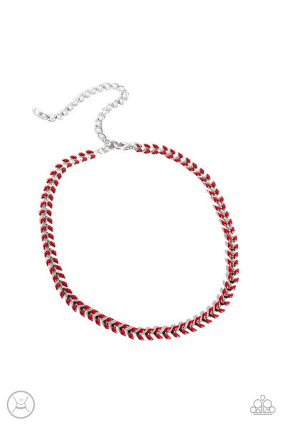 Grecian Grace - Red Necklace