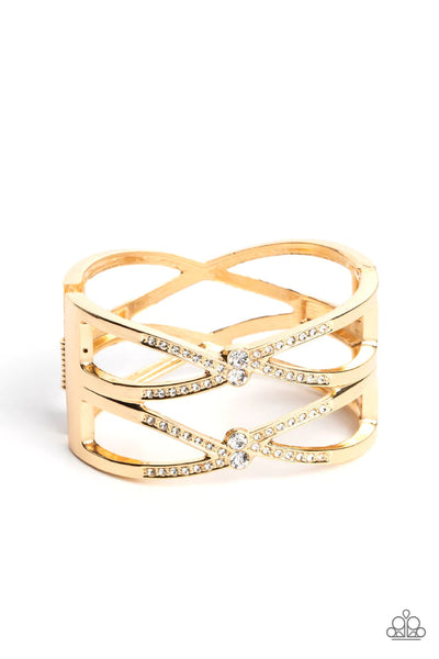 Entrancing Etiquette - Gold Bracelet