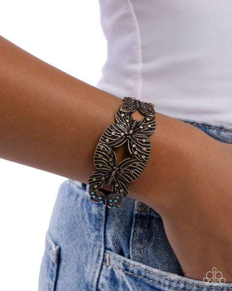 Mariposa Makeover Brass Bracelet