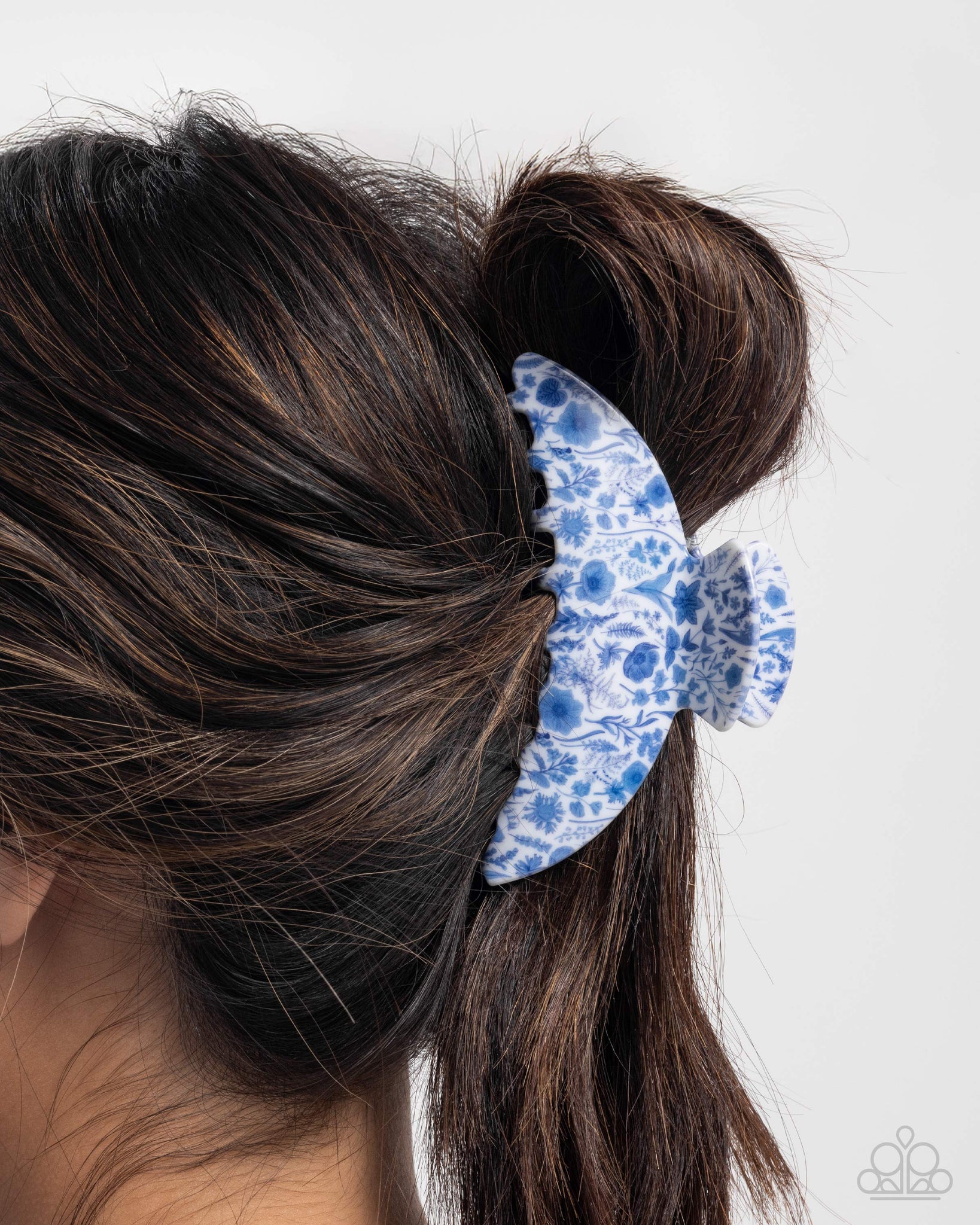 Painted Prize Blue Hairclip