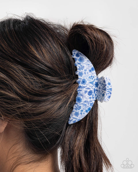 Painted Prize Blue Hairclip