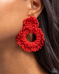 Explosive Energy Red Earrings