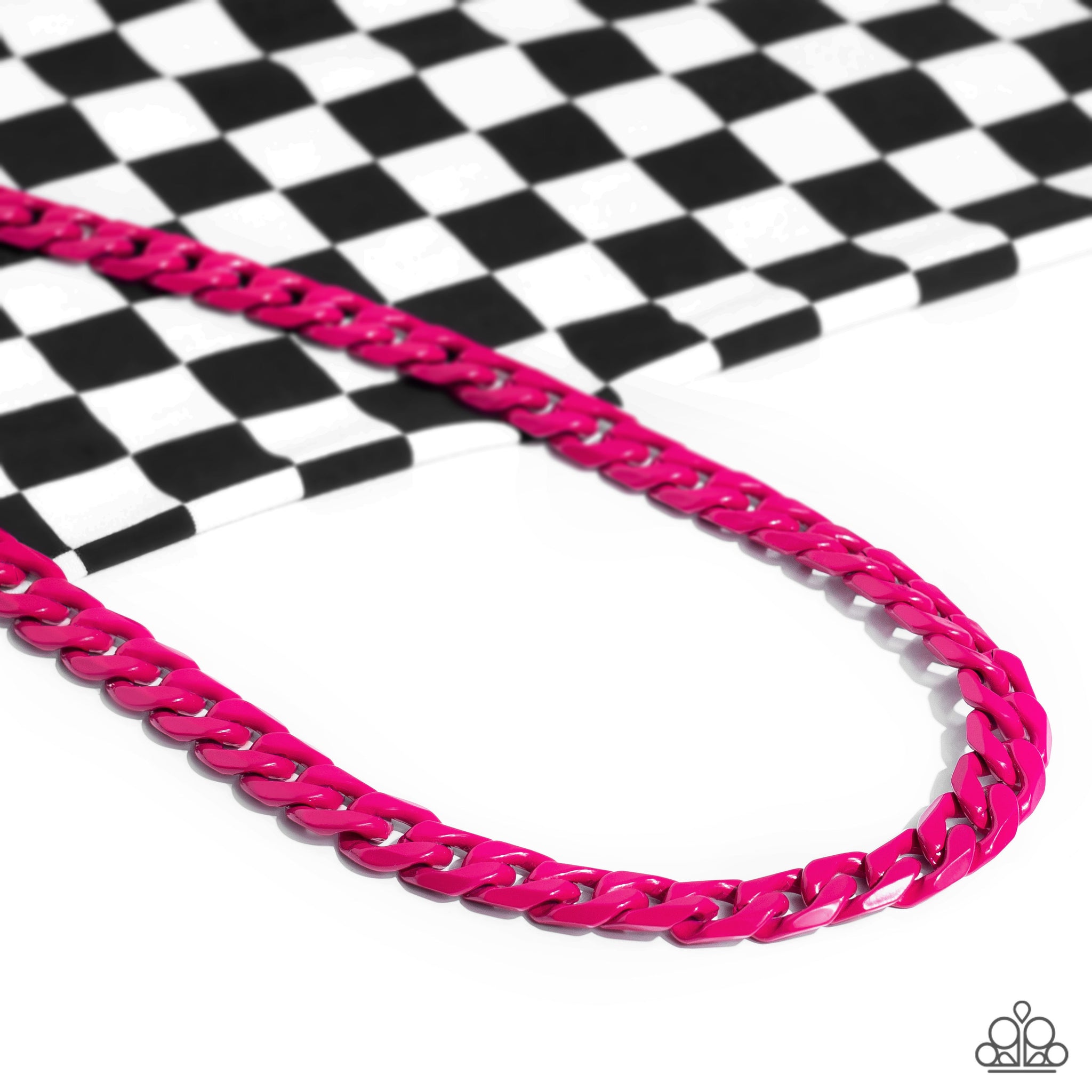 Painted Powerhouse - Pink Necklace