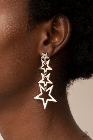 Superstar Crescendo - Silver Earrings