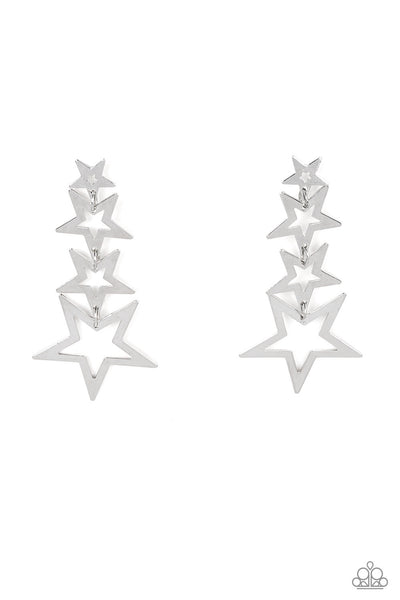 Superstar Crescendo - Silver Earrings