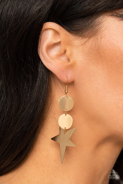 Star Bizarre Gold Earring