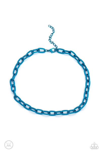 Exuberant Encore Blue Necklace