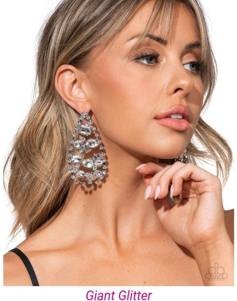 Giant Glitter Earring