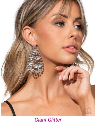 Giant Glitter Earring