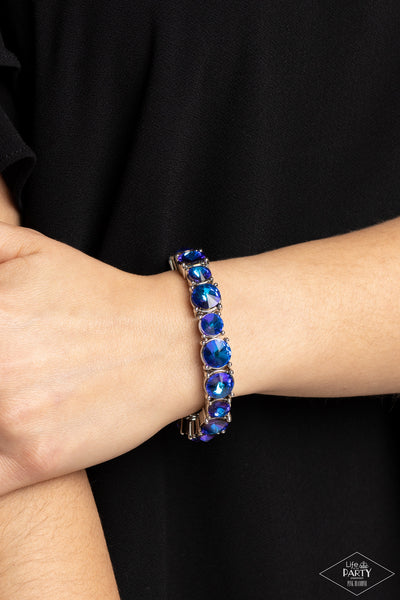 Born To Bedazzle Blue Bracelet