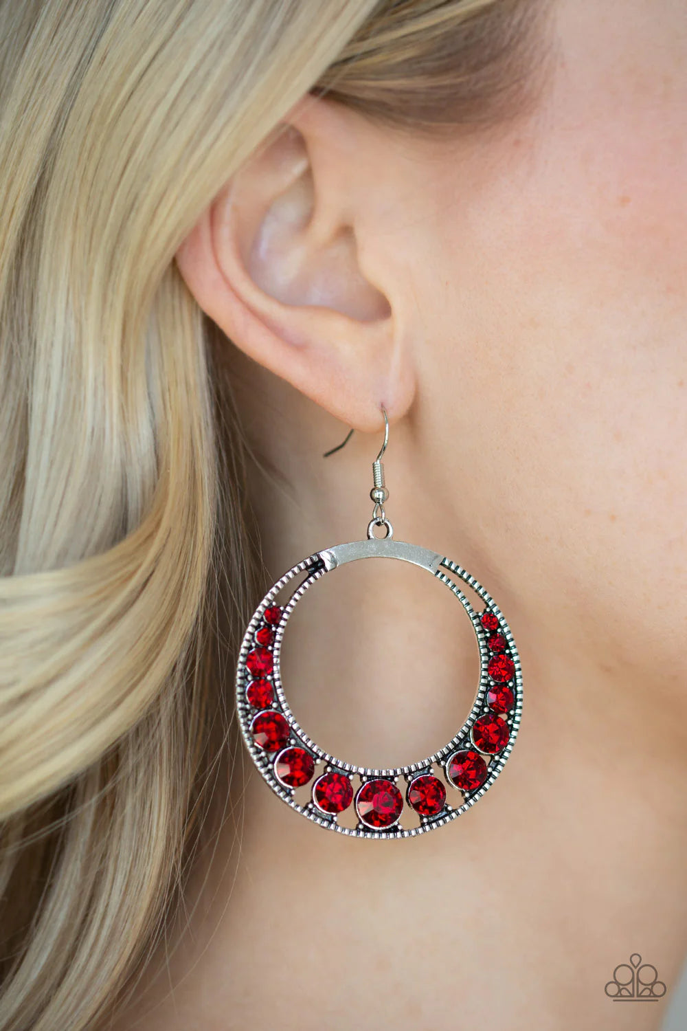 Ka Pow Dazzle Red Earrings