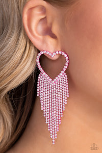 Sumptuous Sweethearts - Pink Earring