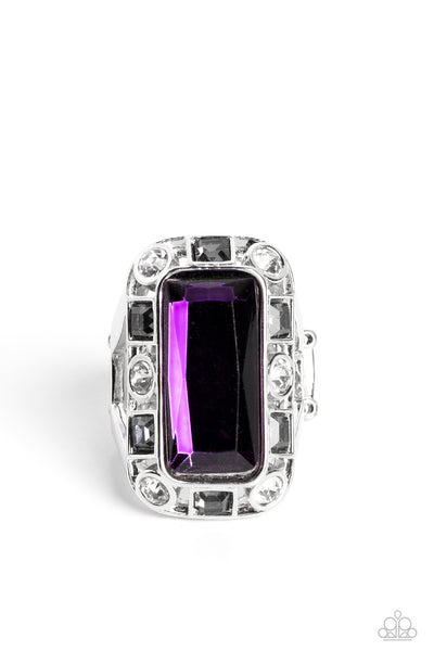 Radiant Rhinestones - Purple Ring