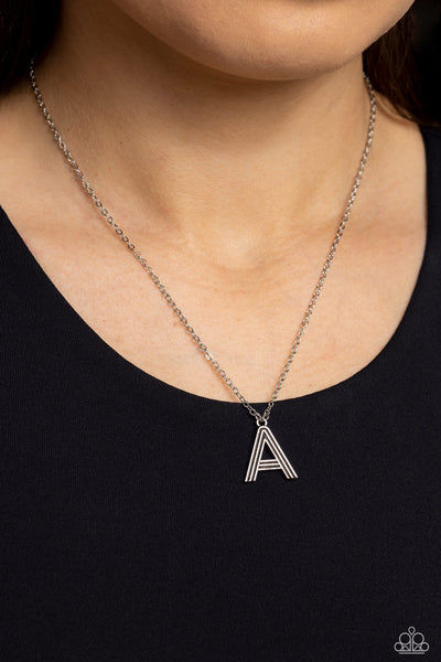 Leave Your Initials - Silver - A Silver Necklace