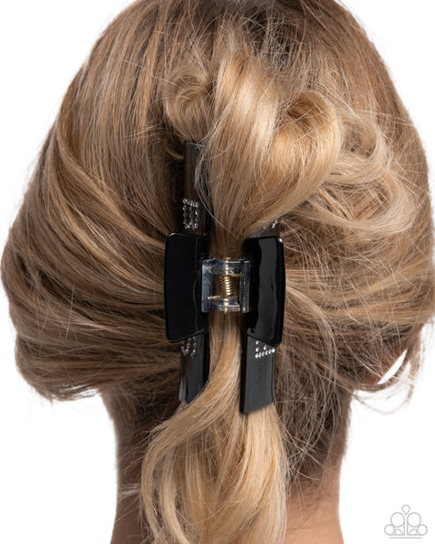 Boss Backdrop Black Hair Clip