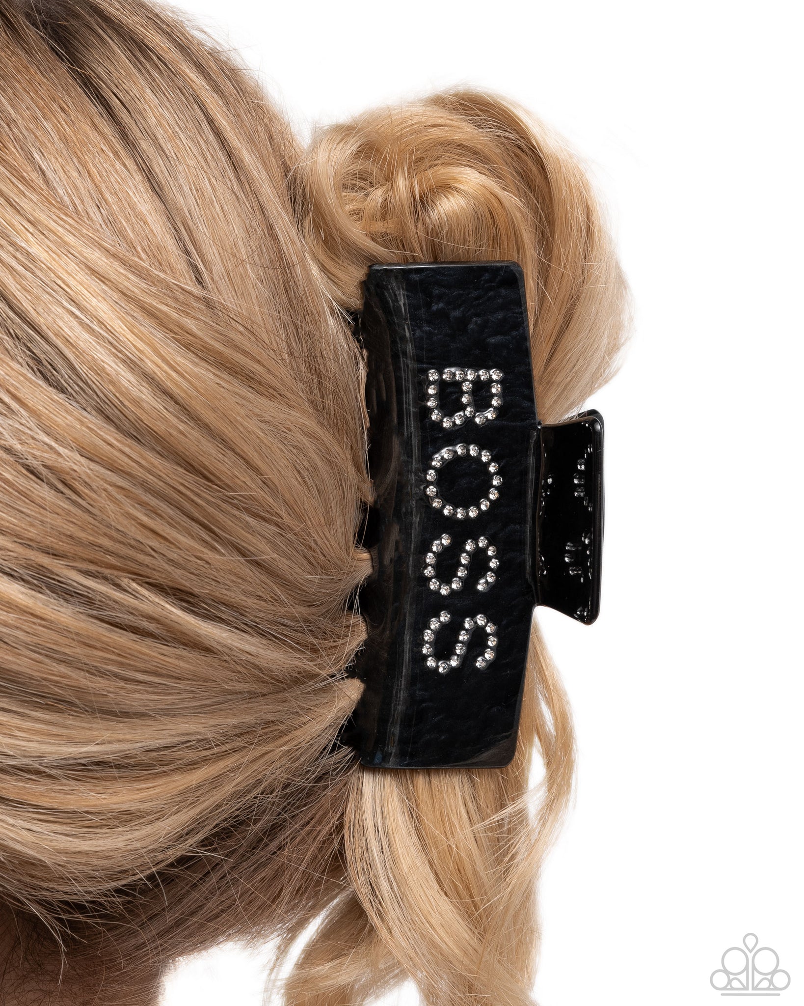 Boss Backdrop Black Hair Clip