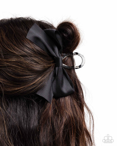 Coquette Class Black Hair Clip