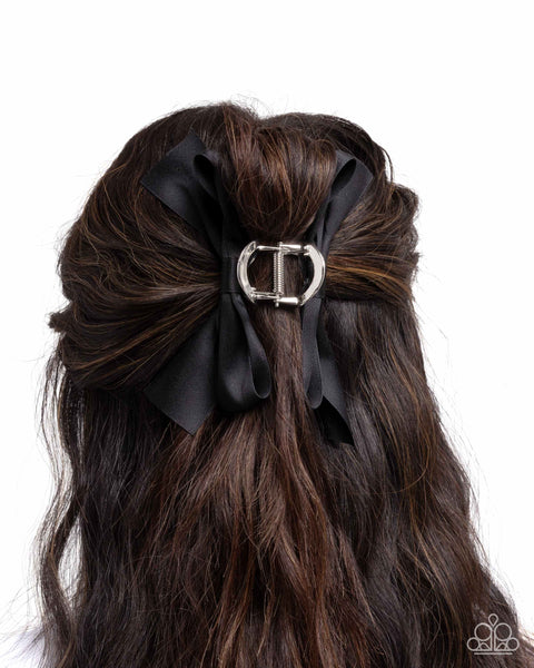 Coquette Class Black Hair Clip