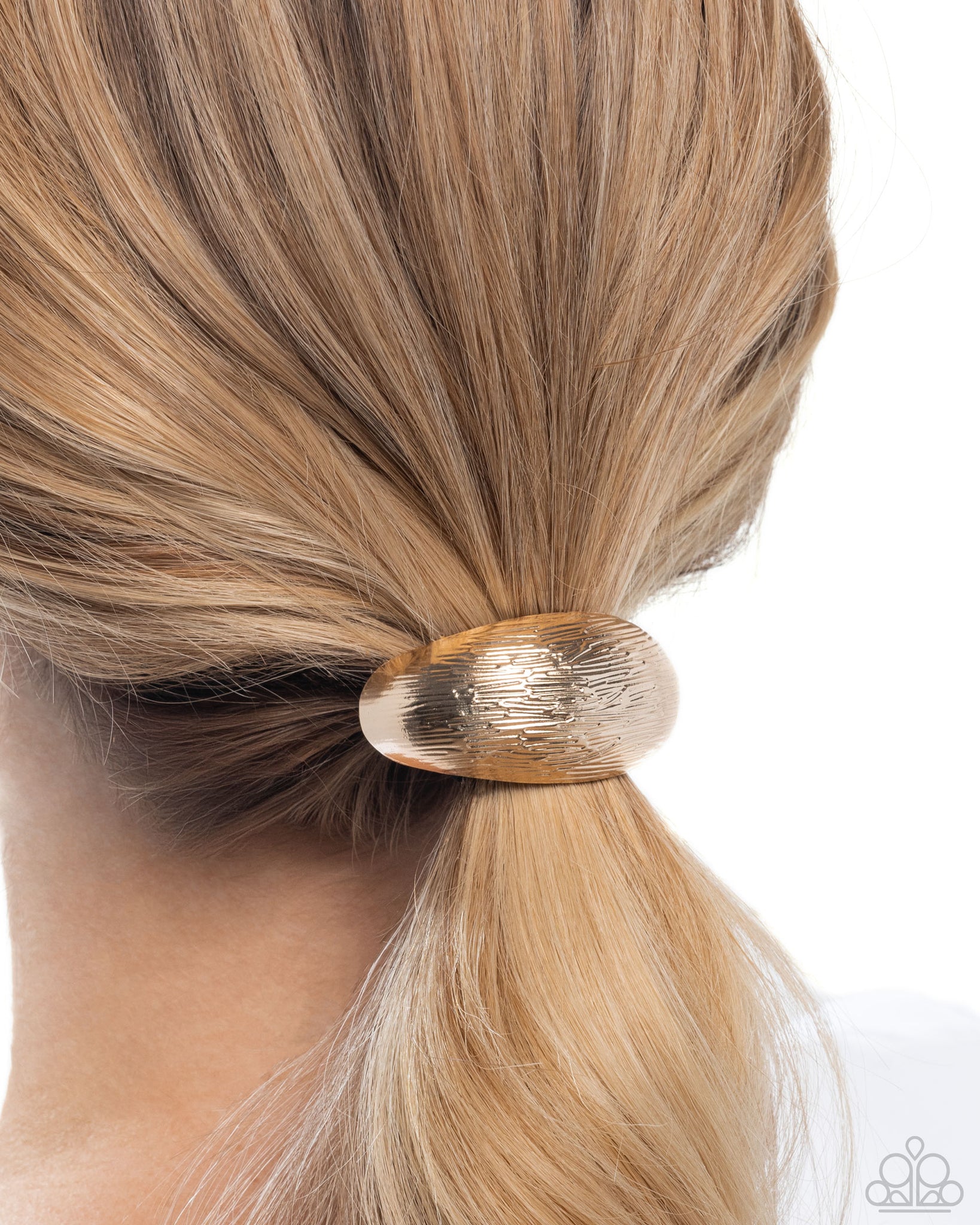 Iconic Indentation Gold Hair Tie