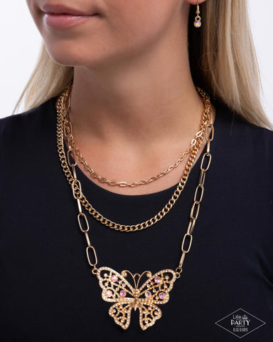 Winged Wonder Gold Necklace