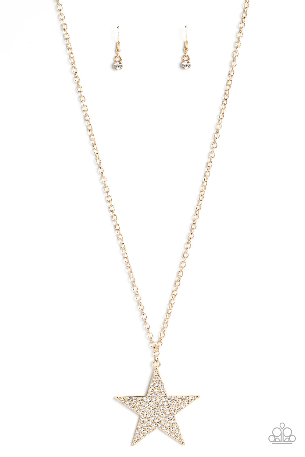 Rockstar Sparkle Gold Necklace