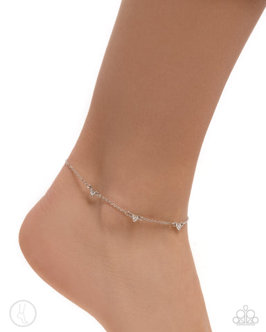 Love Me Hopeless White Anklet
