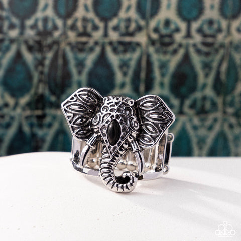 Elephant Erudite Black Ring