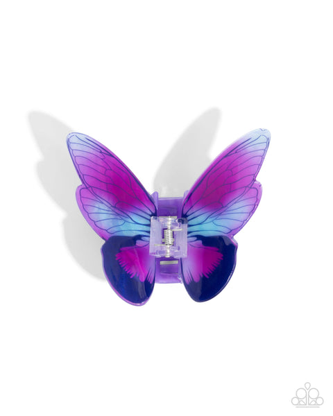 Monarch Model Purple Hair Clip