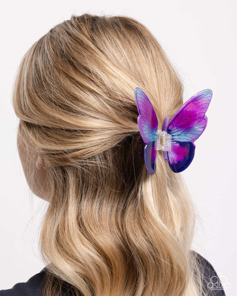 Monarch Model Purple Hair Clip