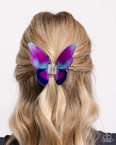 Monarch Model Purple Hair Clip