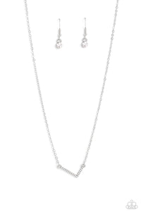 INITIALLY Yours - L - White Necklace