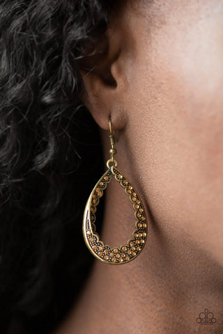 Royal Treatment Brass Earring