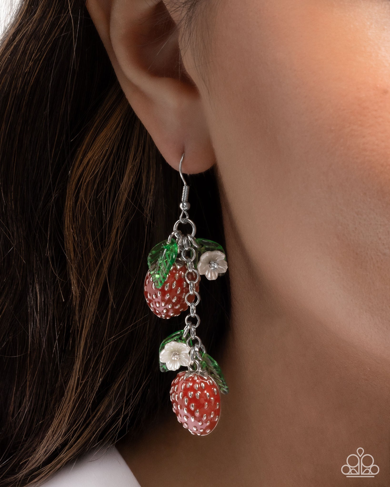 Seize the Strawberries Red Earring