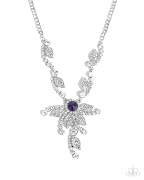Cinematic Chic Purple Necklace
