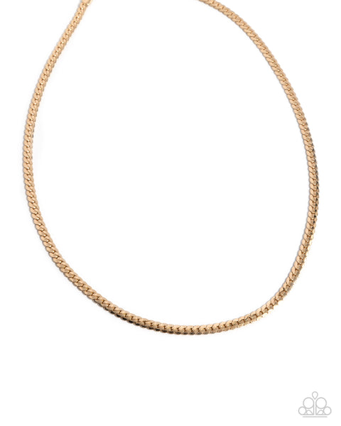 CURB the Peace Gold Urban Necklace
