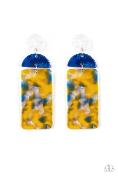 Haute On Their Heels Yellow Earrings