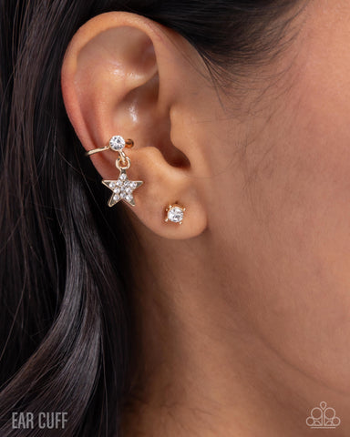 Cosmic Cool Gold Earring