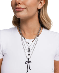 Coquette Cascade Black Necklace